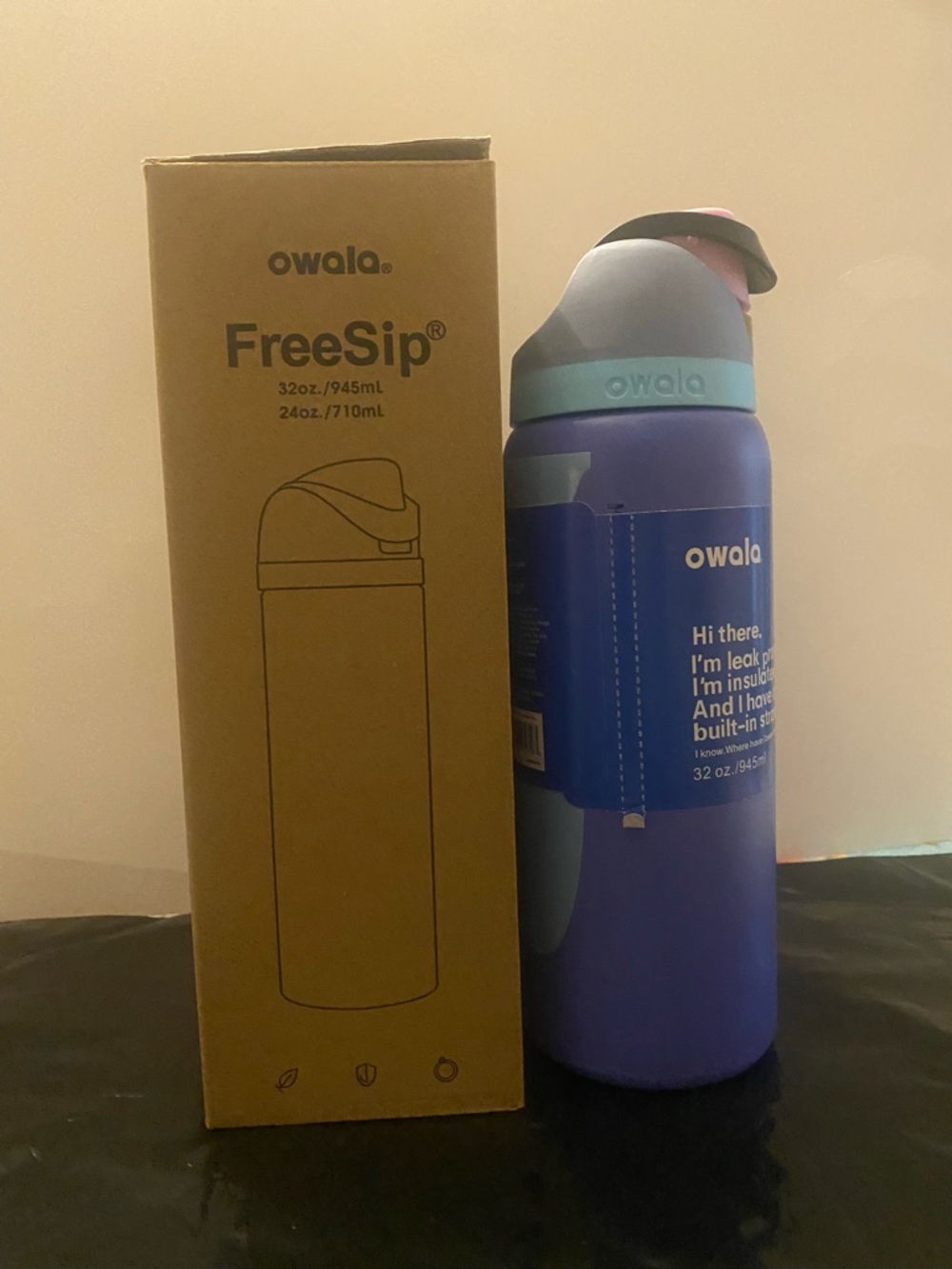 Owala FreeSip Insulated Water Bottle - Purple